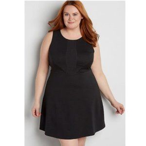 Maurices Size 3 Textured Black Sleeveless Dress